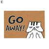 Covor de podea Pisica de desene animate Degetul mijlociu Dispise Go Away Covor de baie Absorbție de apă Home Decoearion Dormitor Covoraș de intrare
