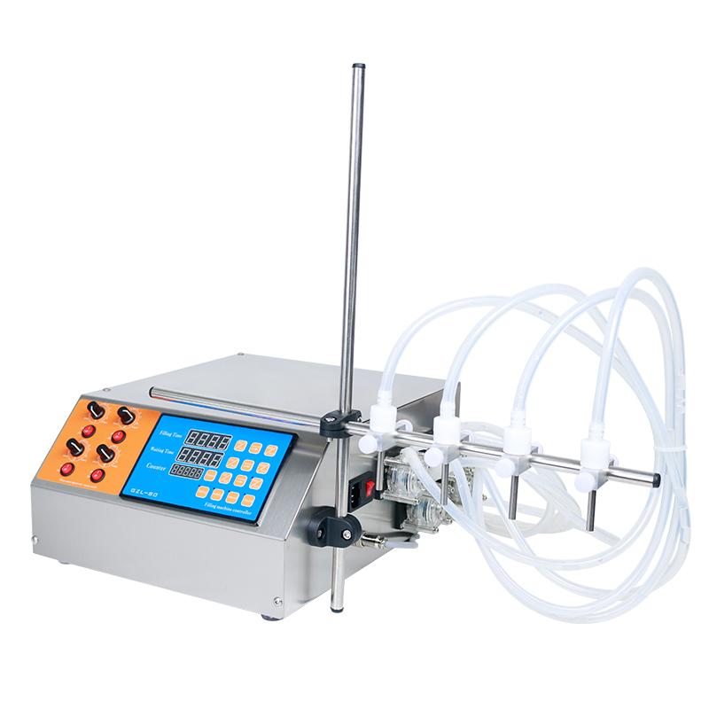 ZONESUN ZS-YTPP4T Semi Automatic Four Nozzles Liquid Milk Eye Drop Oral Solution Bottle Peristaltic Pump Filling Machine 110 volts