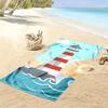 Lighthouse and Ocean Waves Towel A must-have beach towel for beach travel