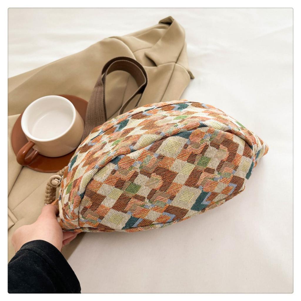 Retro Ethnic Style Chest Bag, Trendy Brand, Large Capacity Crossbody Bag, Men's and Women's Casual Waist Bag, New Sports Style Shoulder Bag