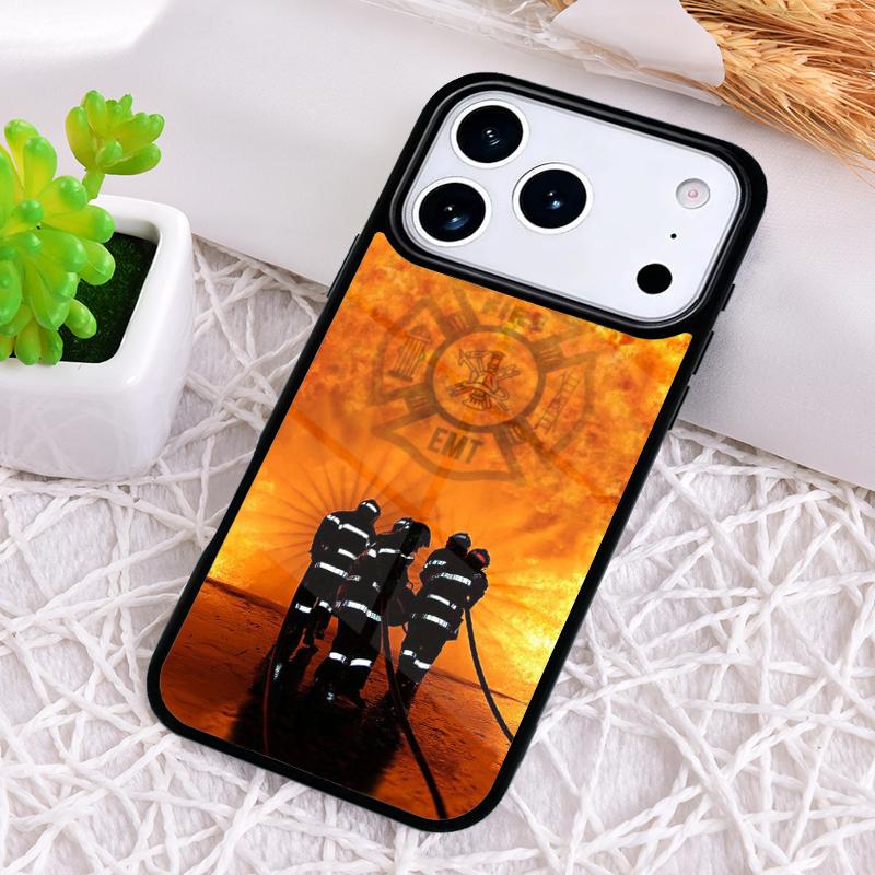 Firefighter Fireman Logo Symbol Phone Case for iPhone 17 Air 16 15 11 12 14 13 Pro Max Shockproof Cover