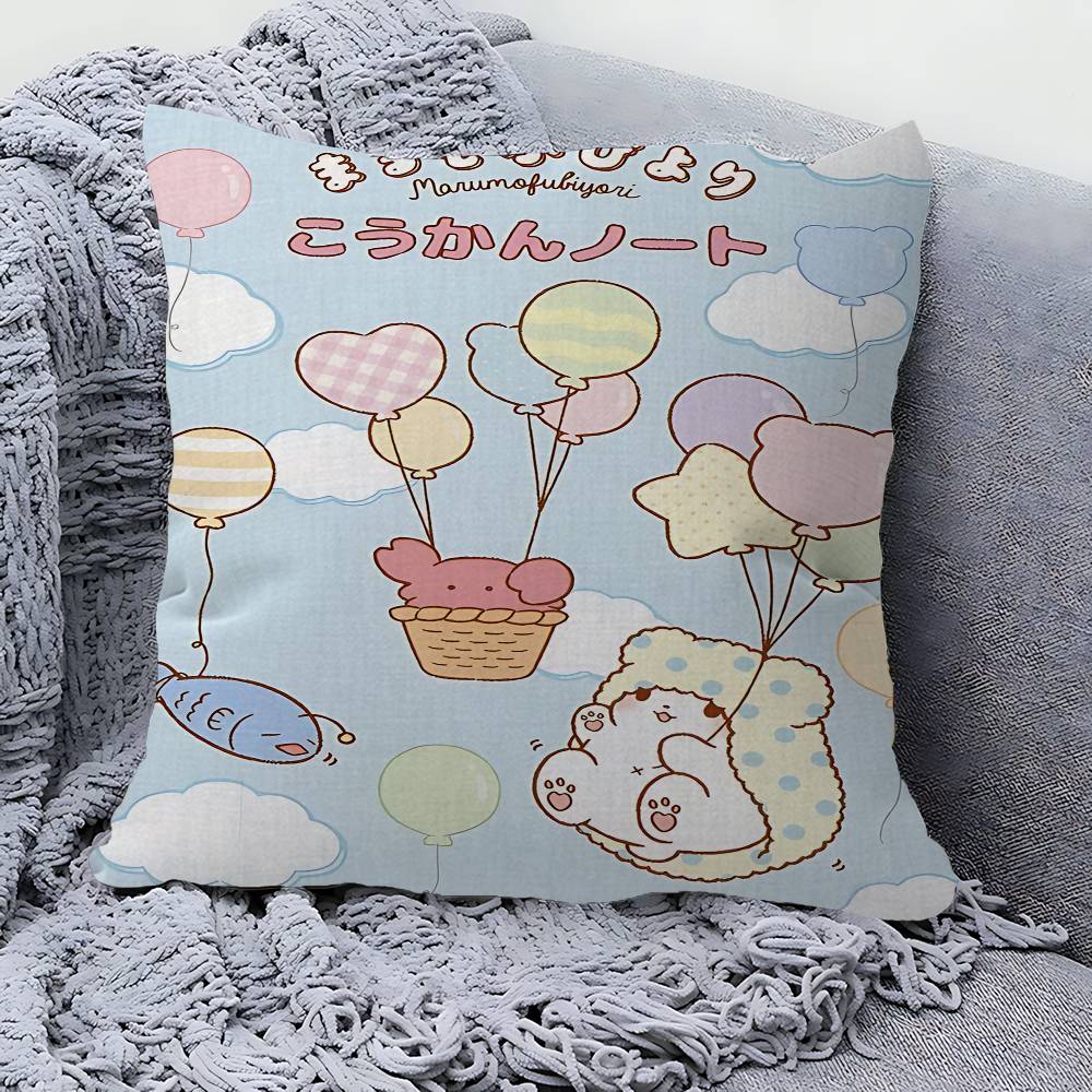 Cute Cartoon M-Marumofubiyori Stitch Lucky Dragon Pillow Cover Sofa Cushion Cover Home Room Decoration Children Gift