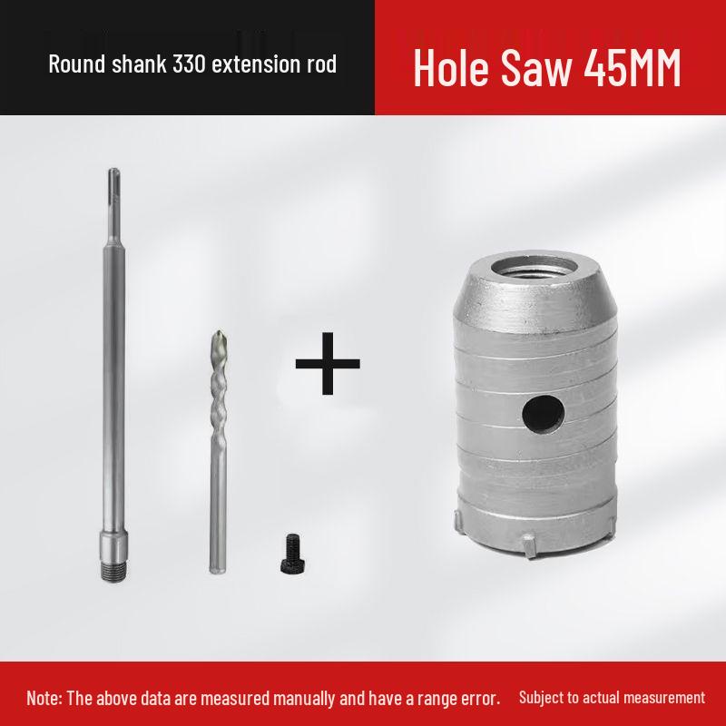 Electric Impact Drill Bit for Cement and Brick Walls - Dry Drilling Opener for Air Conditioner and Water Pipe Installations