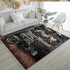 Harley-davidson Motorcycles Personalized Name Area Rug Design for Hallway Decorate room Kitchen Living Rooms Anti-slip Rug Anime Office Decor