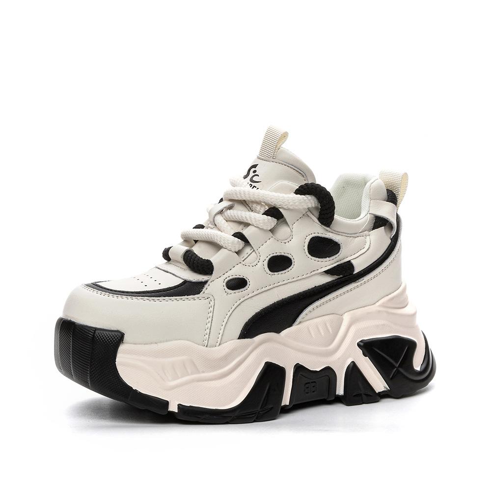 Spring new platform invisible inner height increase women's shoes daddy shoes casual sneakers CM student shoes