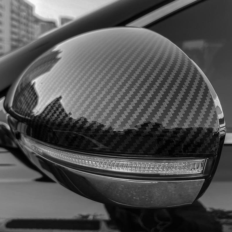 For KIA K7 Cadenza 2017- Carbon Fiber Rearview Mirror Cover Trim Exterior Decor Accessories