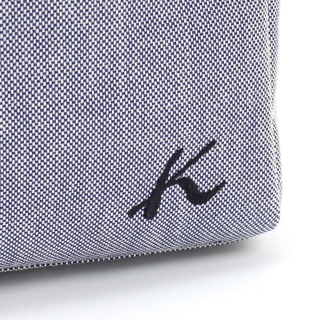 Chambray Fabric Crossbody Shoulder Bag Dark Blue 10101 [Kitamura] R-0754 Women's [Navy]