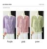 Summer 2026 Women's Artistic Embroidery V-Neck Patchwork Shirt