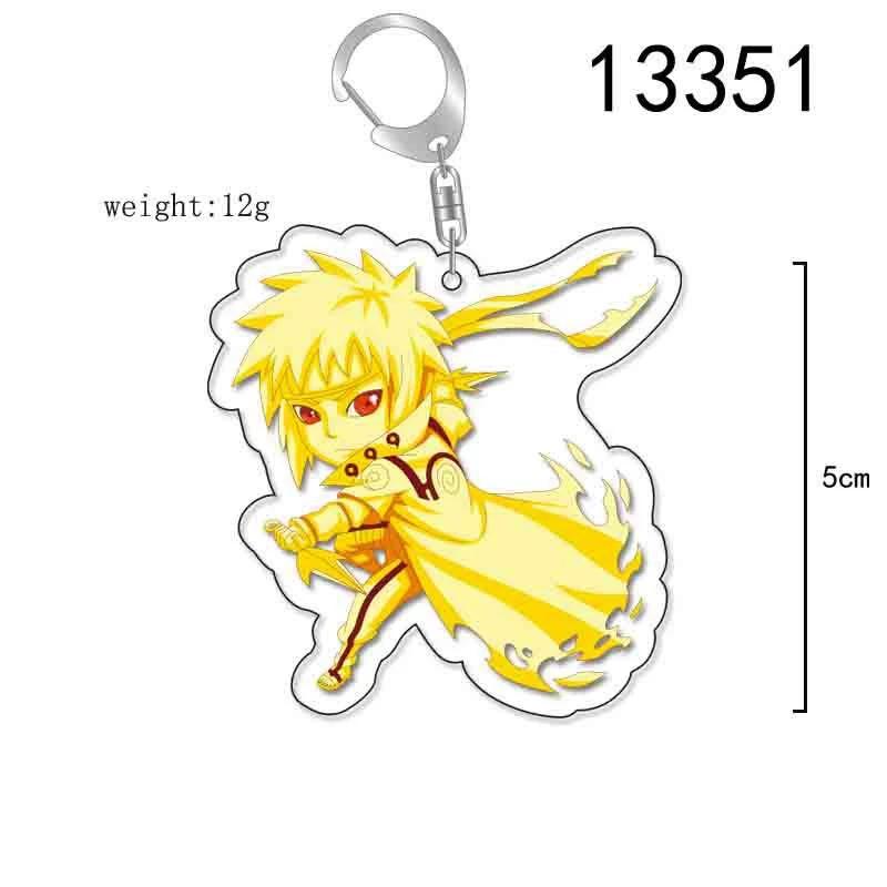 Anime Naruto Akryl nyckelring tillbehör Uzumaki Naruto Tecknad nyckelring