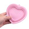 Silicone Pet Folding Bowl, Dog Rice Bowl, Heart-shaped Cute Puppy Bowl, Cat Bowl, Portable Outdoor Bowl, Dog Food Bowl