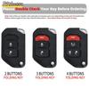2 3 4 Buttons Flip Remote Transparent Tpu Car Key Case Cover For Jeep Gladiator Jt Sahara Jlu Wrangler Jl Rubicon