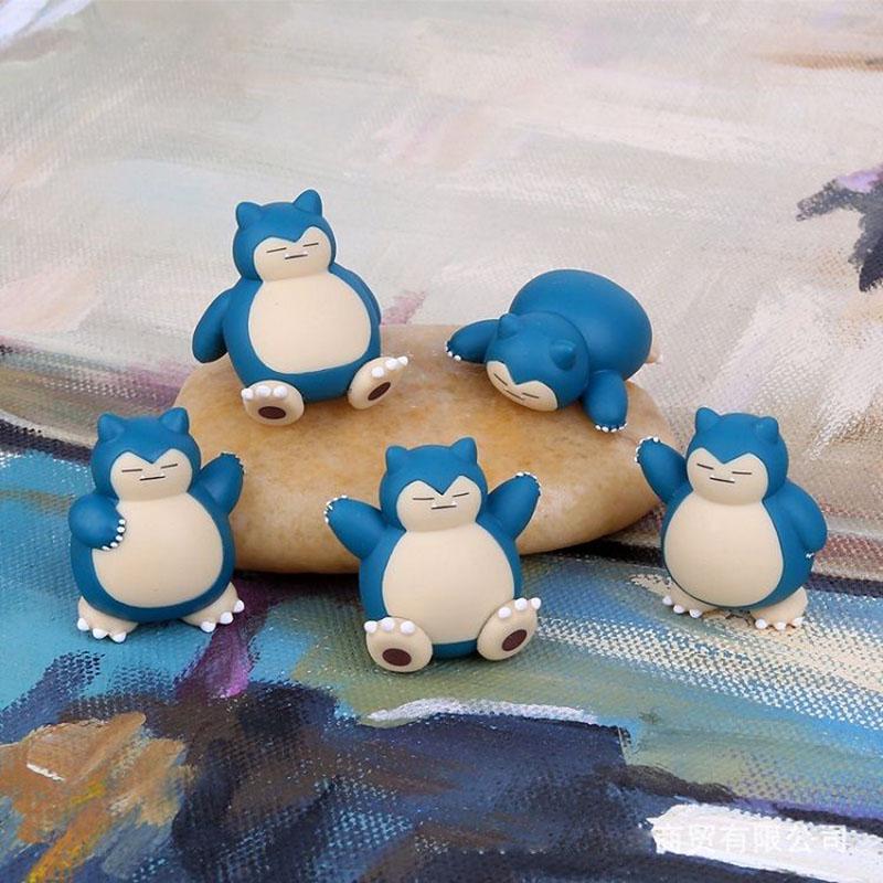 

5 шт. 2018 Новые фигурки Go Snorlax Игрушки Коллекция ПВХ Украшение Куклы