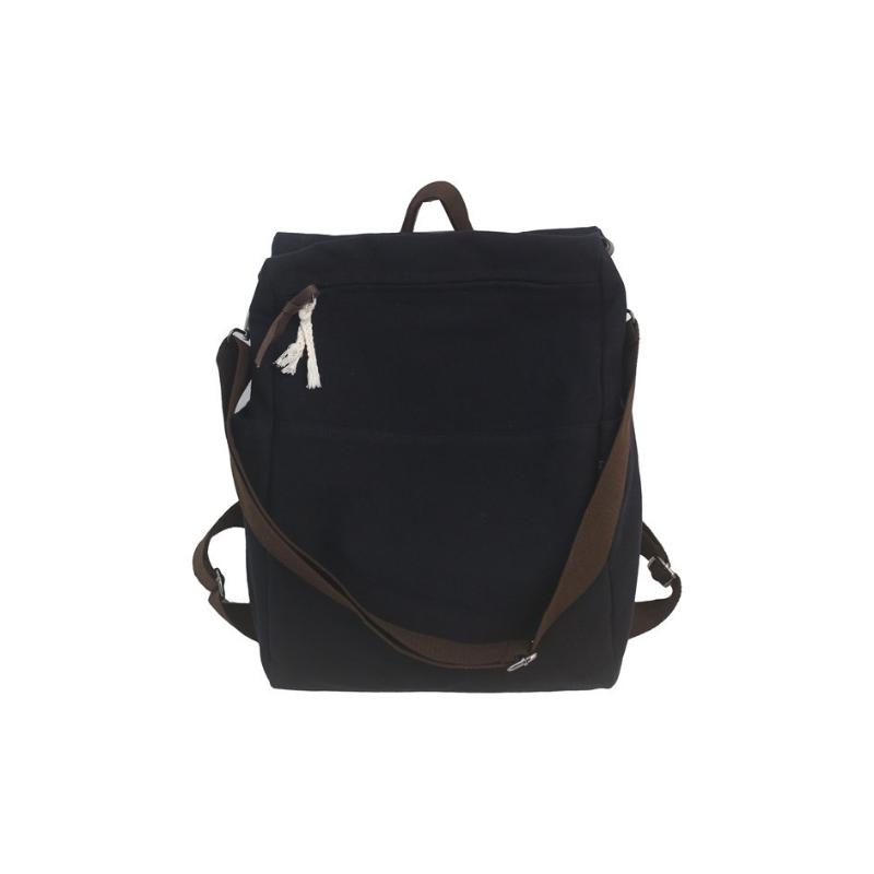 NOMK Canvas Backpack Women's Fruit Green/White/Ginger Yellow/Black MK-2506
