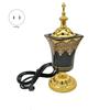 Bruciatore di Incenso Elettrico A71P Portaincenso di Incenso Frankincense Bruciatore di Incensiere Arabo Vintage Ornamento per Casa Ufficio Yoga Spa Spina USA