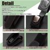 [LEZARINO] Sunglasses Holder, Car, Sunglasses Holder, Eyeglass Holder, Car Sun Visor Mount, Leather-Like (Black)