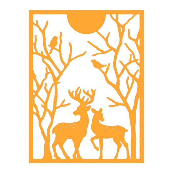 Elk Deer Metal Cutting Dies DIY Scrapbooking Emboss Paper Cards Punch Stencil