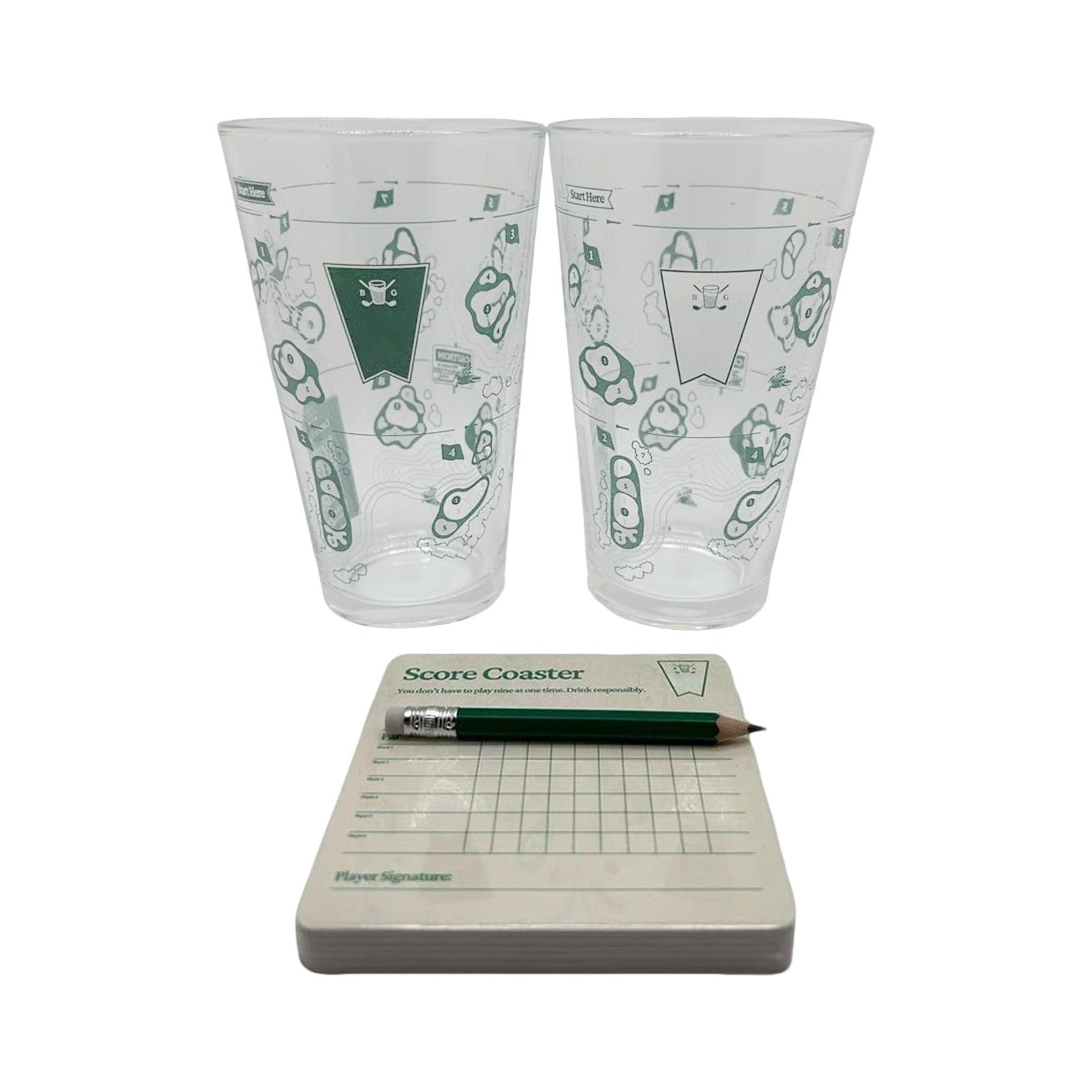 

The 9 Hole Golf Course A Beer Glass, Funny Christmas Gifts For Golfs Lovers 1ml One Size