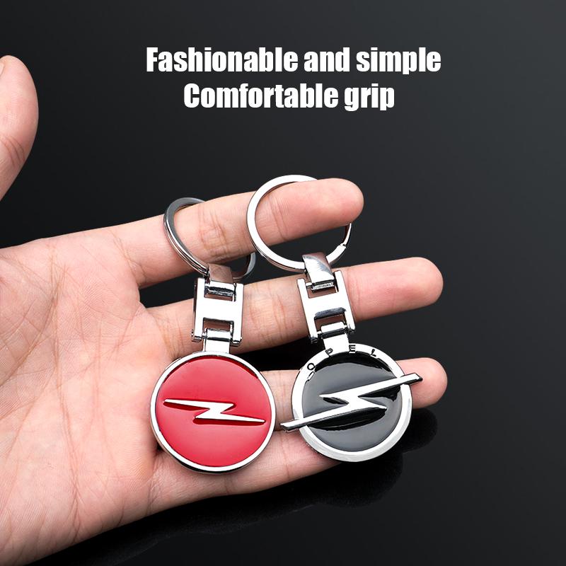 1Pcs Car Emblem Keychain Metal Key Ring Accessories For Opel Astra Insignia Vivaro Corsa Mokka Zafira Vectra OPC Vauxhall Meriva