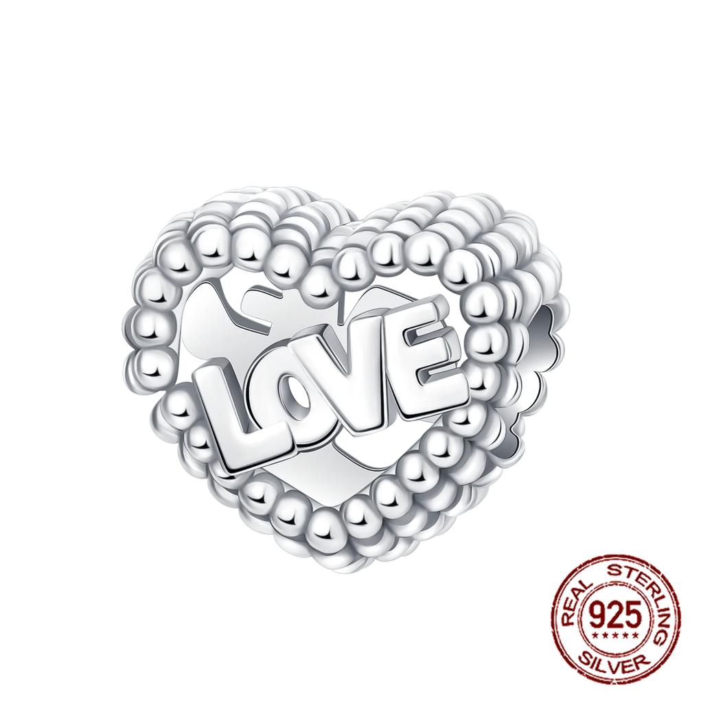 925 Silver Family Grandma Love You Mother Beads Pandent Charm Fit 4MM Hole Diameter Bracelet DIY Bead Ms Jewelry Gift