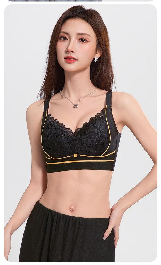 Lace Wire-Free Plus Size Bra for Large Busts: Minimizing, Shaping, Push-Up Comfort, Reduces Underarm Fat - New Style