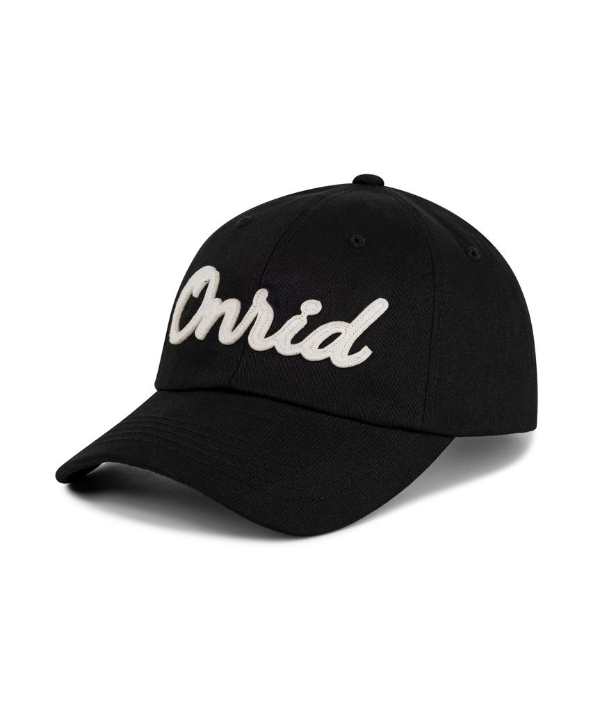 ONRIDPROJECT Applique Twill Logo Ball Cap - Black