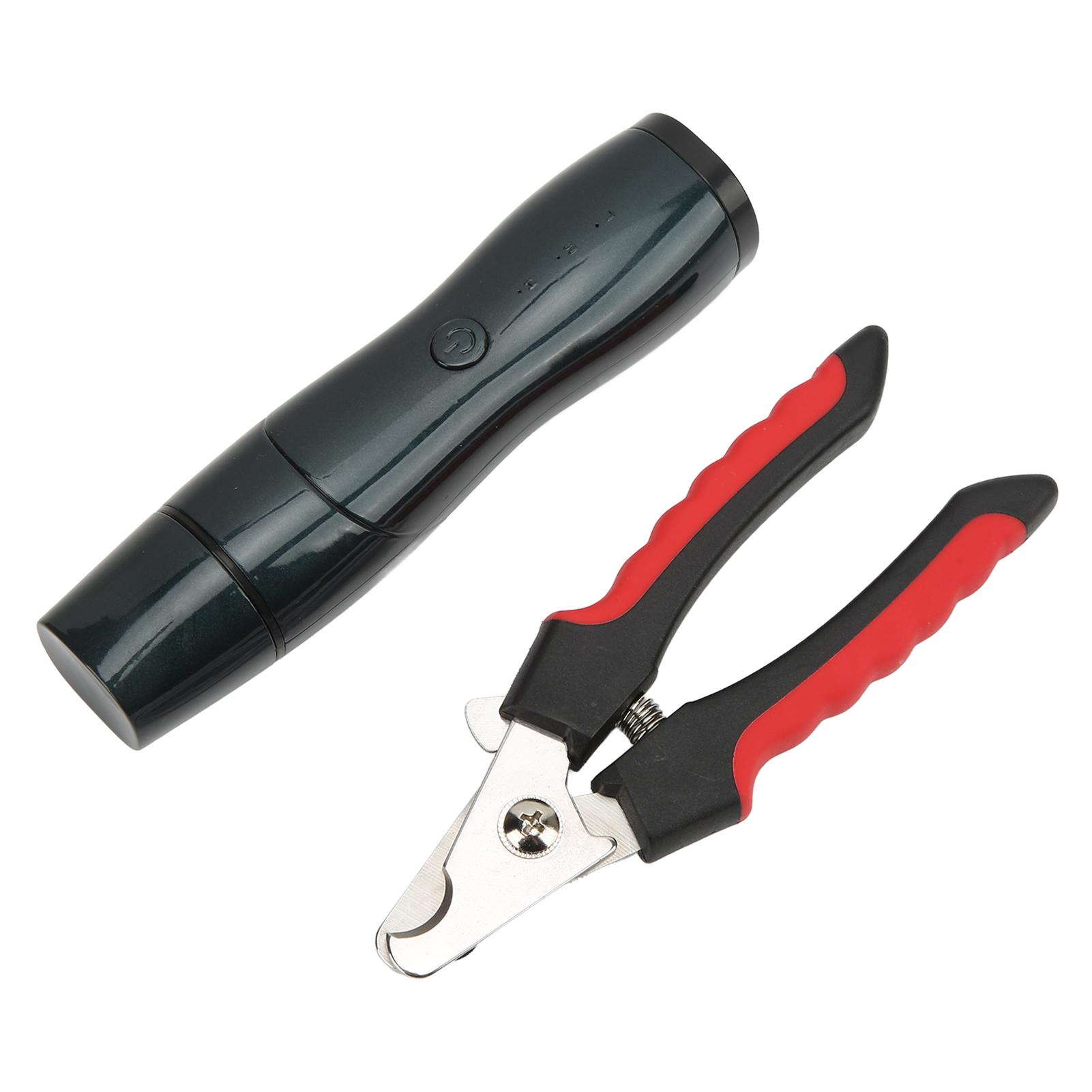 

Набір для шліфування кігтів домашніх тварин, тихий 60 дБ, USB-перезаряджається, 3 швидкості, набір для полірування кігтів для собак, котів, кроликів, птахів