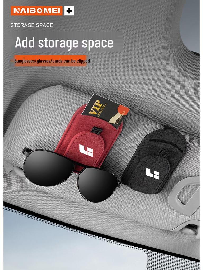 Multi-functional Sunglasses Storage Clip for Ideal L6/L7/L8/L9/M8 Car Sun Visor