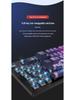 E-sports Blue Switch Wired Mechanical Keyboard, 104-Key PBT Design for Girls & Office Customization