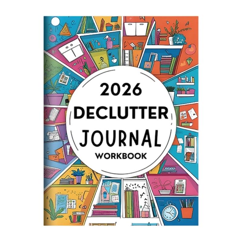 

Softcover 2026 Family Declutter Journal Workbook Monthy Planner with 60 Pages for Daily Journaling and Scheduling 1