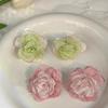 Forest-Inspired Fresh Flower Earrings: Elegant, High-End, Fashion Accessories with a Unique Design.