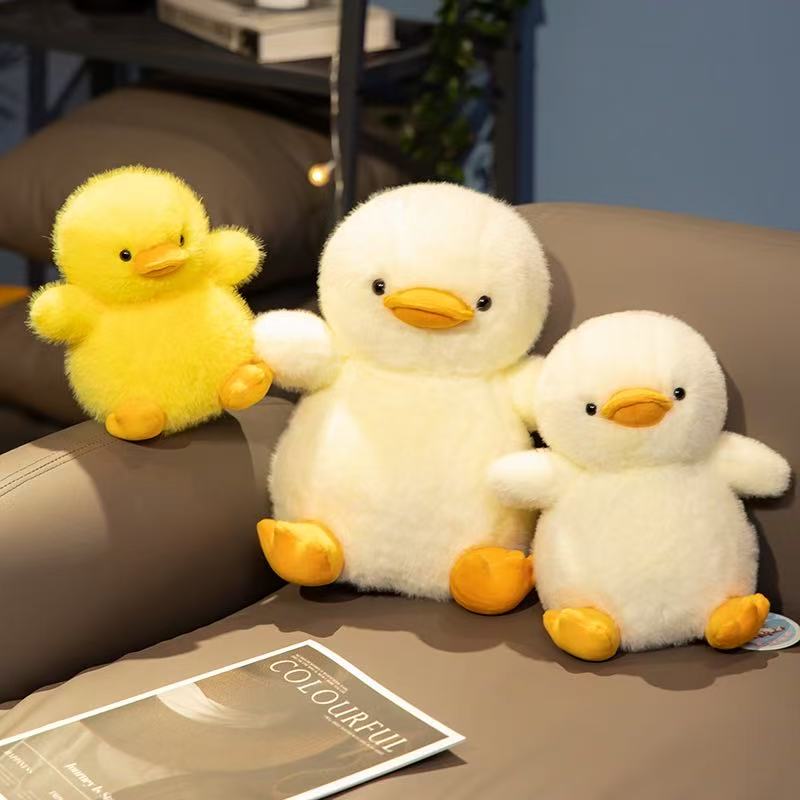 18/25/32cm New Yellow Duck Doll Stuffed Plush Toy Handmade Doll Cartoon Anime Cute Pillow Children's Birthday Gift Fun Doll