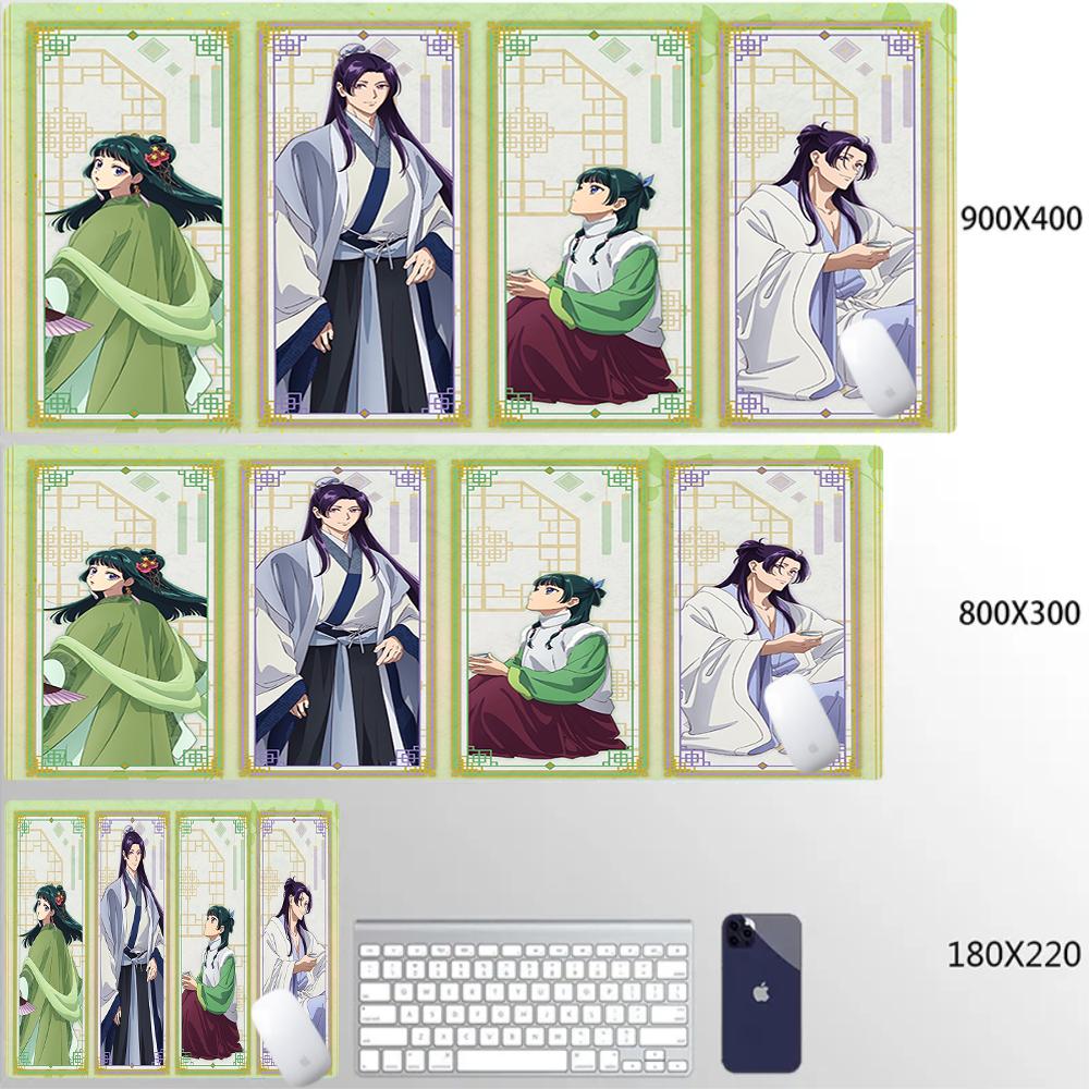 Große Mauspads Laptop Gaming Zubehör Computer Gamer Anime Tastaturunterlage Mauspads Schreibtisch Die Apotheker-Tagebücher Mauspads
