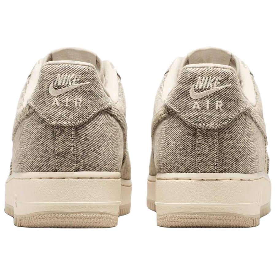 Nike Air Force 1 Low 07 LV8 Denim Desert Khaki Unisex Sneakers Tan Light-Khaki Metallic-Silver IR0951-201