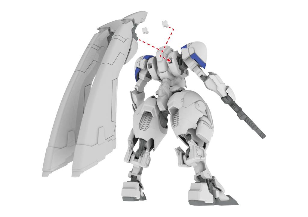 Plum PM Office A Mechanism POWERDolls 2 Armored Infantry Expansion Set Angel M51 and Plastic Model Kit Approximately 140mm 5-inch A Wings, Grenades,
