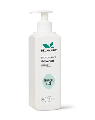 Gel doccia all'aroma tropicale di aloe De La Mark 400 ml