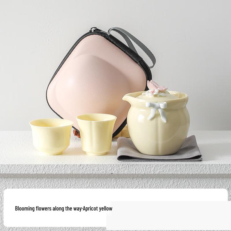 

Portable Mini Ceramic Kung Fu Tea Set