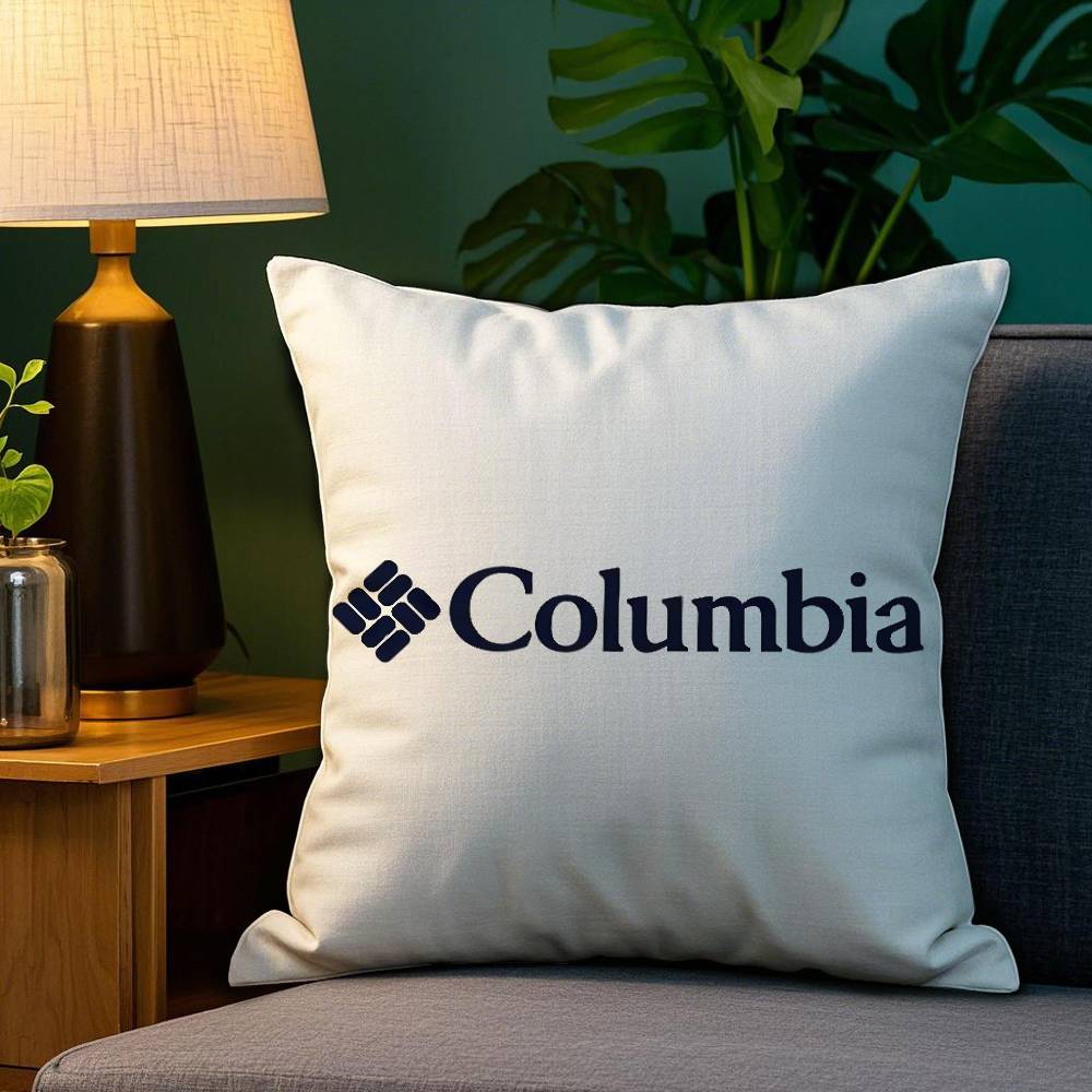 Pillow Case Sofa Living Room Bedroom Double-sided Printing Classic C-Columbia Square Cushion Nap Time Pillow Case