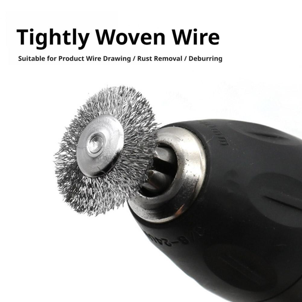 Brush Head Wire Brush Set Electric Grinder Rotary Tool Brushes for Deburring Polishing Rust Removal Walnut Wenwan Cleaning