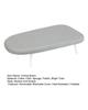 Desktop Ironing Board with Foldable Legs Removable Heat-Resistant Cover Anti-slip Home Laundry Room