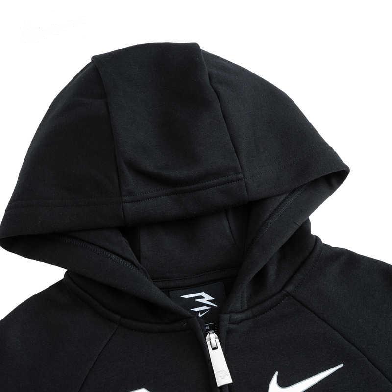 Nike Sweatshirt Loose Solid Color Stylish Versatile Comfortable Kids Tops Black N32442174GS-002