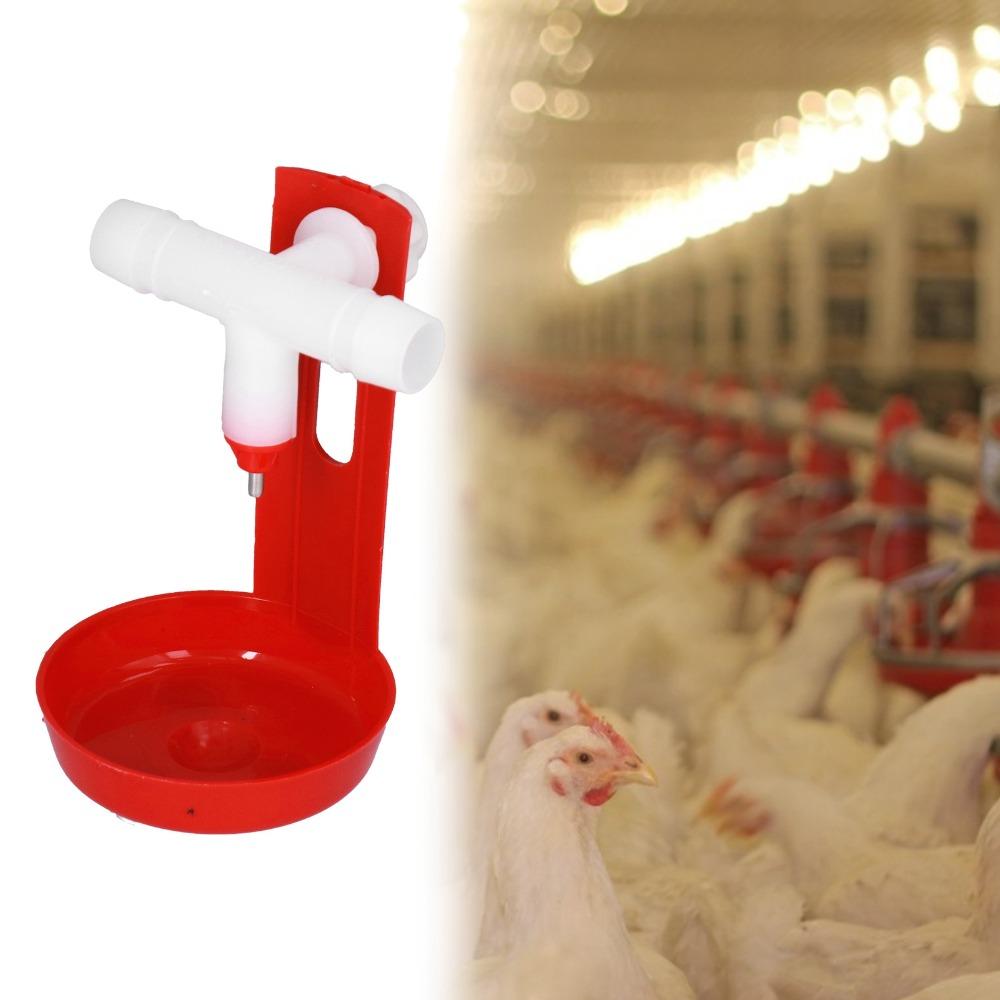 10 Sets High Quality Plastic Automatic Poultry Drinker Durable Chicken Water Feeder Bird