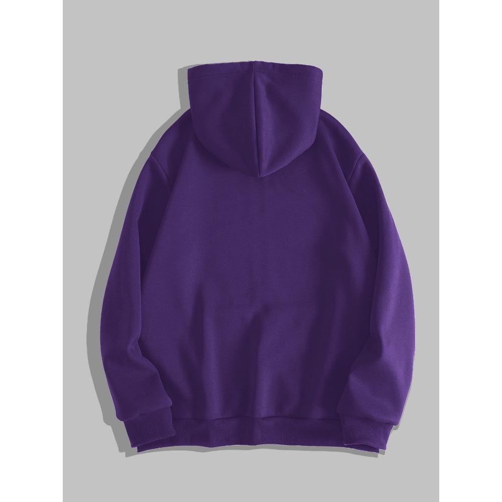 Y2K Gothic Dark Comic Style Printed Zipper Hoodie, a Fashionable Street Trend Zipper Hoodie Suitable for Casual Occasions