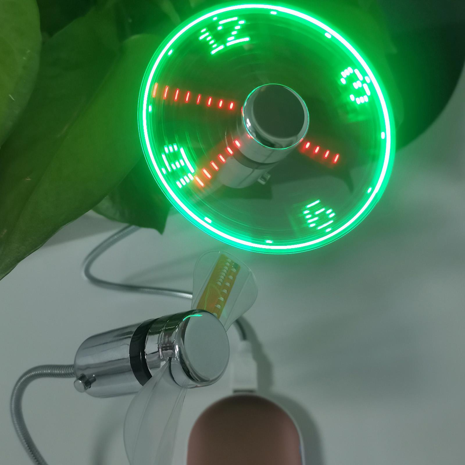 

Портативный USB-вентилятор с часами, дисплей в реальном времени, настольный вентилятор охлаждения, многоцелевой светодиодный вентилятор с часами и температурой для спальни, кемпинга