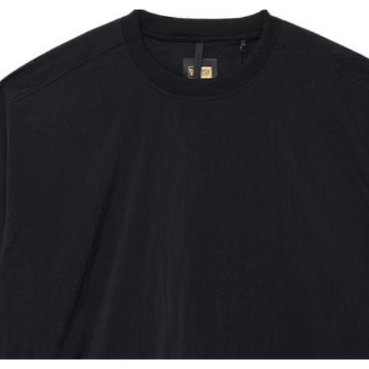New Era Effen Kleur Losse Casual Pullover T-shirt Unisex tops Zwart 13086635