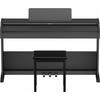 Roland RP107-BK Digital Piano, Entry Level, Beginner, Lesson, Compact, Simple, Black, Bluetooth, Chair and Pedal Included