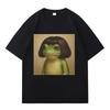 Lustiger Frosch Grafikdruck Y2K T-Shirts Unisex Sommer Gothic Pop Lässige Mode Oberteile Unisex Harajuku Kurzarm-T-Shirts Jugendliche