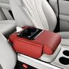 PU Leather Armrest Pad Multifunctional Storage Box Center Console Armrest Cushion  Universal