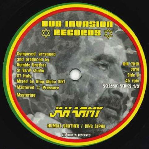 7inch Record HUMBLE BROTHER, KING ALPHA - Jah Army / Jah Dub DIR7019 Dub Invasion Re 2019 Europe Reggae, Ska & Dub