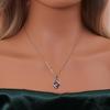 925 Sterling Silver Pendant Necklace Synthetic Color Change Alexander Fine Jewelry for Women and Girls Daily Wear