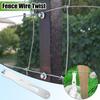 Fence Wire Twister for T Post Clips Cable Tensioner Fixer Barb Wire Tool Extended handle with Hexagonal Holes High-Strength Mesh